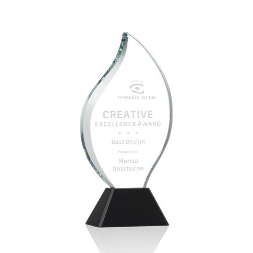 Awards and Trophies - Norina Black Flame Crystal Award
