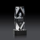 Delta 3D Black on Base Towers Crystal Award