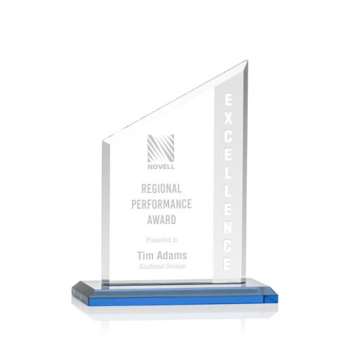 Awards and Trophies - Conacher Sky Blue Peaks Crystal Award