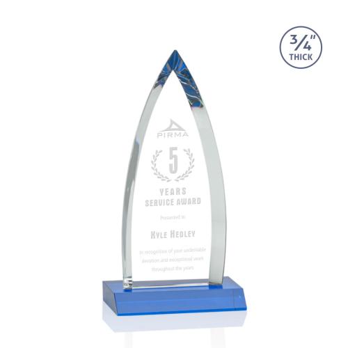Awards and Trophies - Shildon Sky Blue Peaks Crystal Award