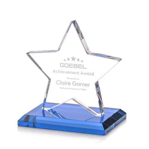 Awards and Trophies - Sudbury Sky Blue Star Crystal Award