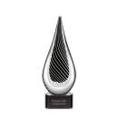 Constanza Black Tear Drop Glass Award