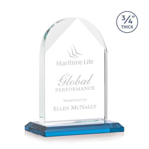 Awards and Trophies - Blake Sky Blue Peaks Crystal Award