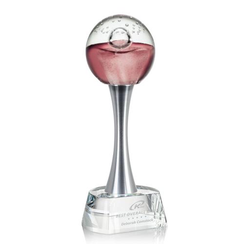 Awards and Trophies - Crystal Awards - Glass Awards - Art Glass Awards - Jupiter Towers on Willshire Base Glass Award