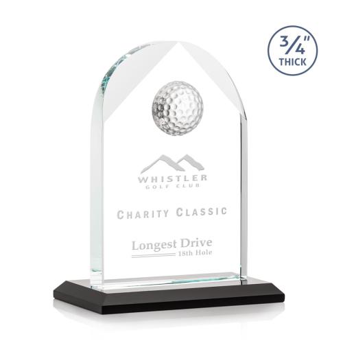 Awards and Trophies - Blake Golf Black Globe Crystal Award