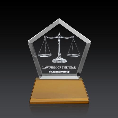 Awards and Trophies - Genosee on Base (3D) - Amber