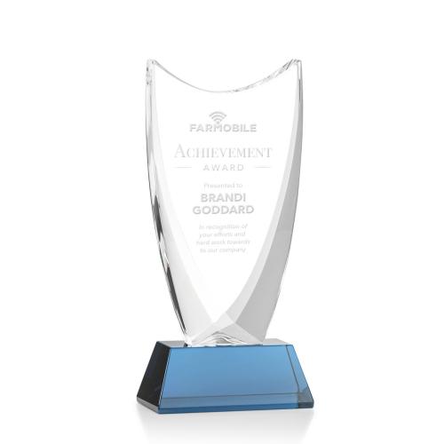 Awards and Trophies - Dawkins Sky Blue Peaks Crystal Award