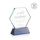 Pickering Blue on Newhaven Polygon Crystal Award