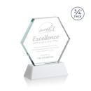 Pickering White on Newhaven Polygon Crystal Award
