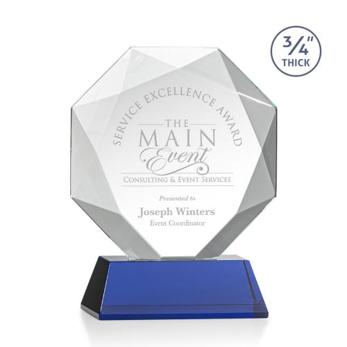 Awards and Trophies - Bradford Blue on Newhaven Polygon Crystal Award