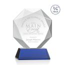 Bradford Blue on Newhaven Polygon Crystal Award