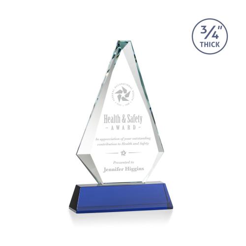 Awards and Trophies - Windsor Blue on Newhaven Diamond Crystal Award