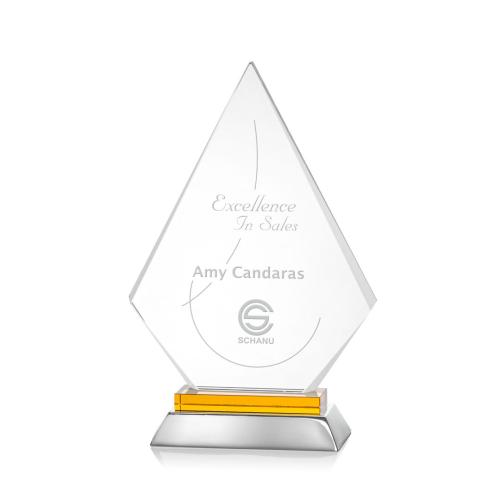 Awards and Trophies - Valhalla Amber Diamond Crystal Award