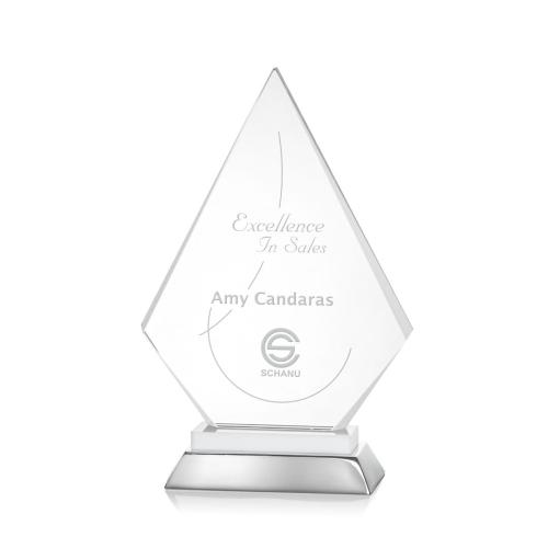 Awards and Trophies - Valhalla White Diamond Crystal Award