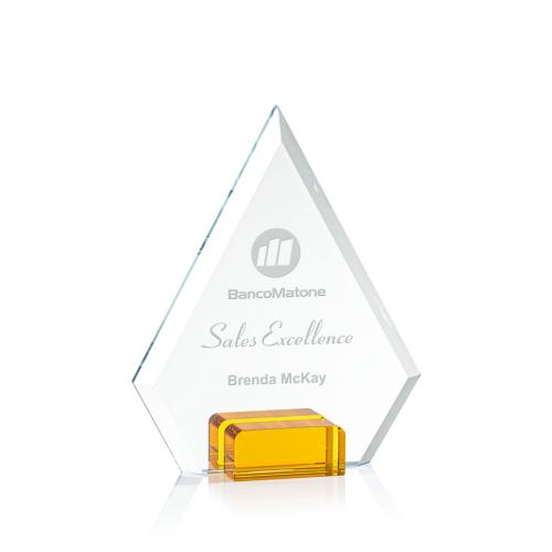 Awards and Trophies - Charlotte Amber Diamond Crystal Award
