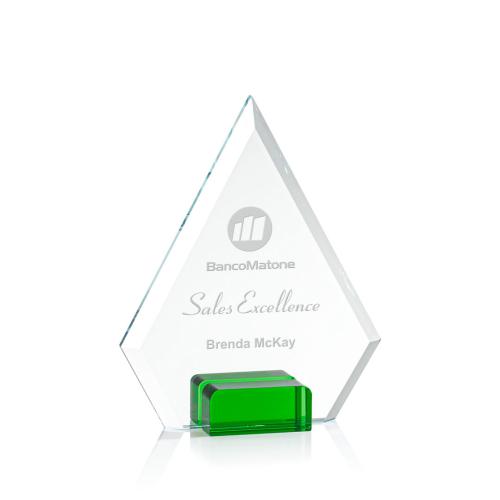 Awards and Trophies - Charlotte Green Diamond Crystal Award