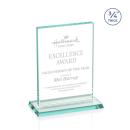 Algoma Jade 3/4" Rectangle Glass Award