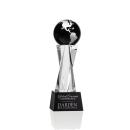 Havant Black/Silver Globe Crystal Award