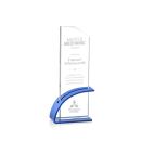 Barton Blue Rectangle Crystal Award