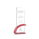 Barton Red Rectangle Crystal Award