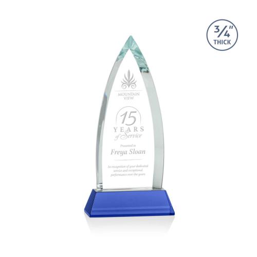 Awards and Trophies - Shildon Blue on Newhaven Peaks Crystal Award