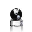 Dundee Black/Silver Globe Crystal Award