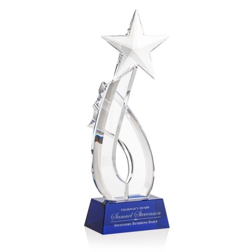 Awards and Trophies - Odessa Shooting Blue Star Crystal Award