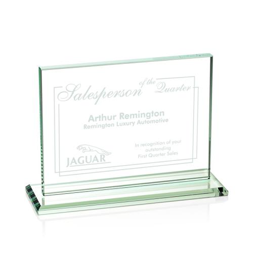 Awards and Trophies - Emperor Jade Rectangle Glass Award