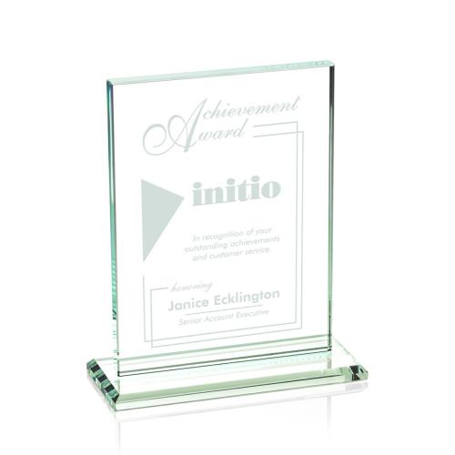 Awards and Trophies - Emperor Jade Rectangle Glass Award