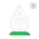 Hawthorne Green Polygon Crystal Award