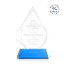 Hawthorne Sky Blue on Newhaven Polygon Crystal Award