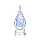 Kentwood Clear on Robson Base Tear Drop Glass Award
