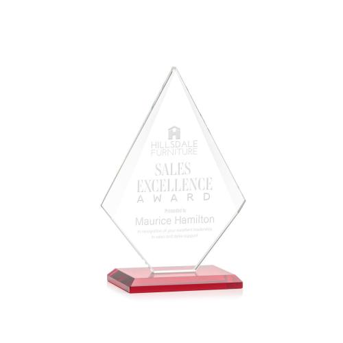 Awards and Trophies - Rideau Red  Diamond Crystal Award