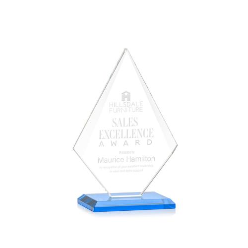 Awards and Trophies - Rideau Sky Blue Diamond Crystal Award
