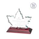 Maple Leaf Red  Unique Crystal Award
