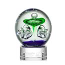 Aquarius Clear on Paragon Base Globe Glass Award