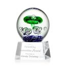 Aquarius Clear on Robson Base Globe Glass Award