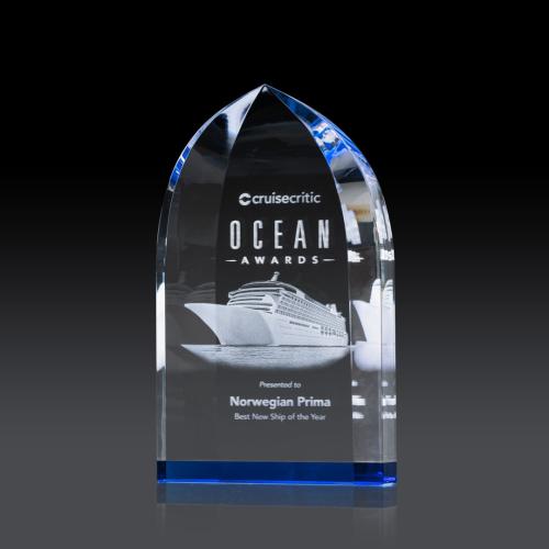 Awards and Trophies - Strobel Peaks (3D) Crystal Award