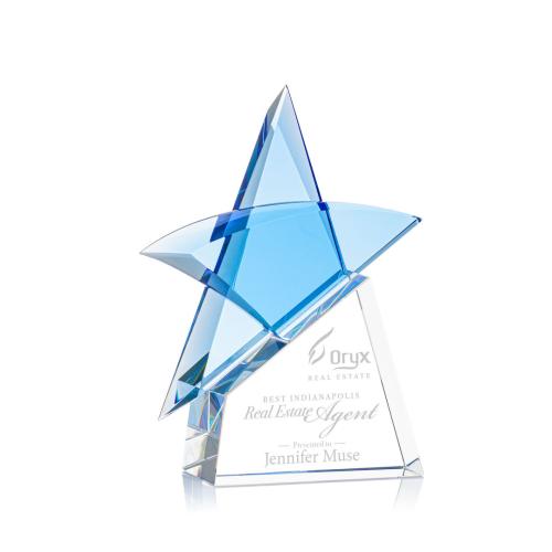 Awards and Trophies - Benita Clear Star Crystal Award