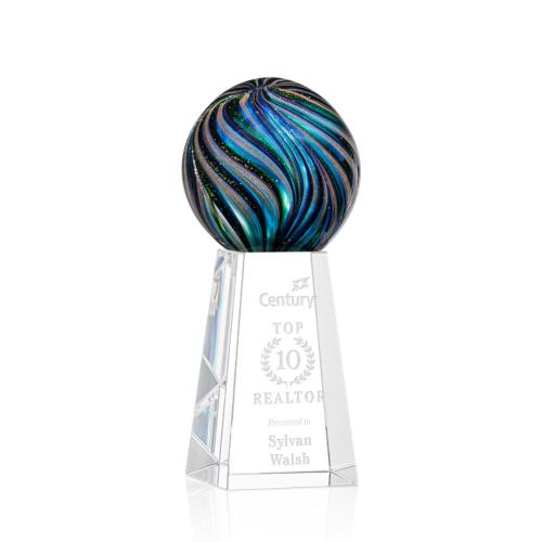 Awards and Trophies - Crystal Awards - Glass Awards - Art Glass Awards - Malton Glass on Novita Base Award