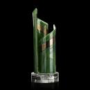 Shadow Dancer Green Unique Glass Award