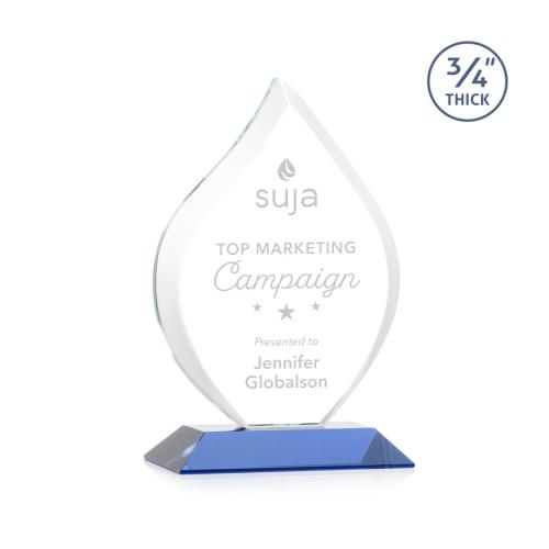 Awards and Trophies - Worthington Blue Flame Crystal Award