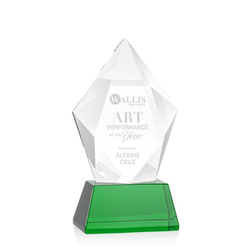 Awards and Trophies - Devron Green on Base Polygon Crystal Award