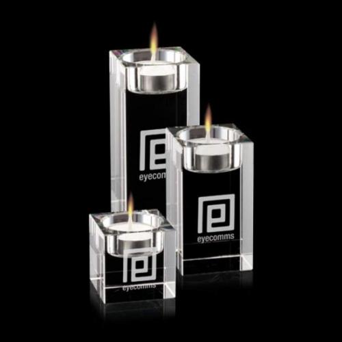 Corporate Gifts - Candle Holders - Perth Candleholder - Optical (Set of 3)