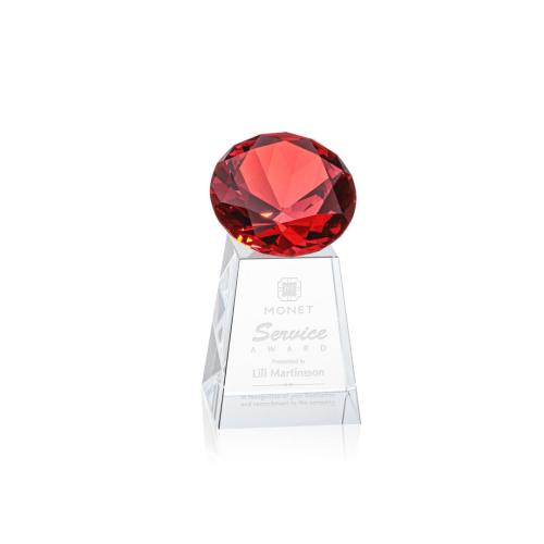 Awards and Trophies - Celestina Gemstone Ruby Crystal Award