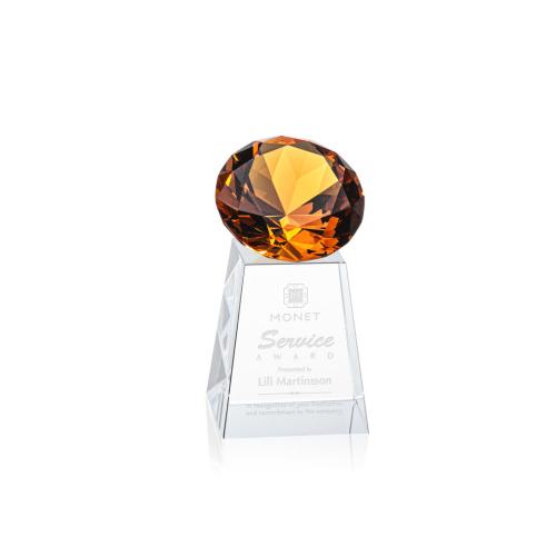 Awards and Trophies - Celestina Gemstone Amber Crystal Award