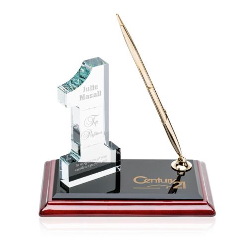 Awards and Trophies - Desktop Awards - #1 on Albion™ Pen Set - Gold