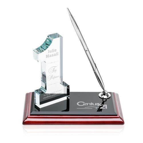 Awards and Trophies - Desktop Awards - #1 on Albion™ Pen Set - Chrome