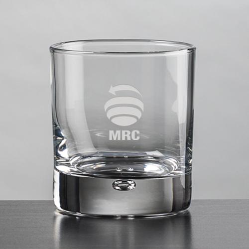 Corporate Gifts - Barware - On the Rocks Glasses - Donata OTR - Deep Etch 12oz