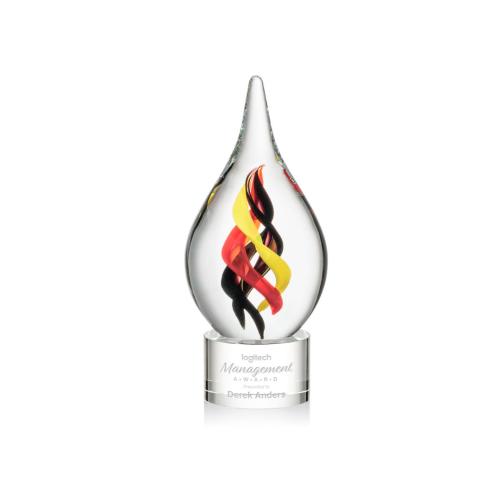 Awards and Trophies - Crystal Awards - Glass Awards - Art Glass Awards - Nottingham on Marvel Base - Clear
